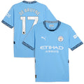 Kevin De Bruyne Manchester City Puma 2024/25 Home Replica Player Jersey - Light Blue