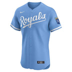 Kansas City Royals Nike Alternate Vapor Premier Elite Patch Jersey - Light Blue