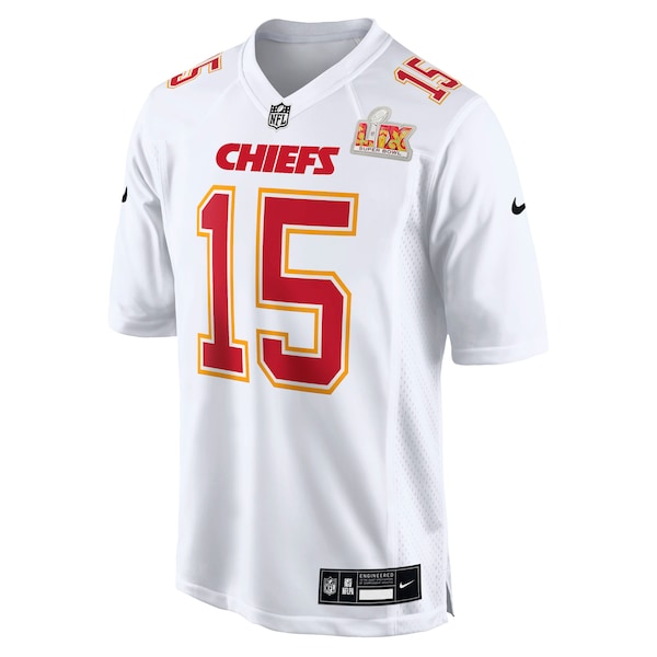 Patrick Mahomes Kansas City Chiefs Nike Super Bowl LIX Fashion Game Jersey - Tundra White/Black