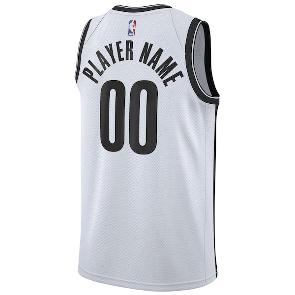 Brooklyn Nets Nike 2020/21 Swingman Custom Jersey - Association Edition - White