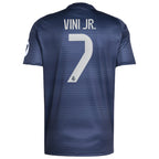 Vini Jr. Los Merengues adidas 2025/26 Away Replica Player Jersey - Blue