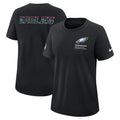 Philadelphia Eagles Nike Women's 2025 NFL Crucial Catch Tri-Blend Dri-FIT T-Shirt - Black