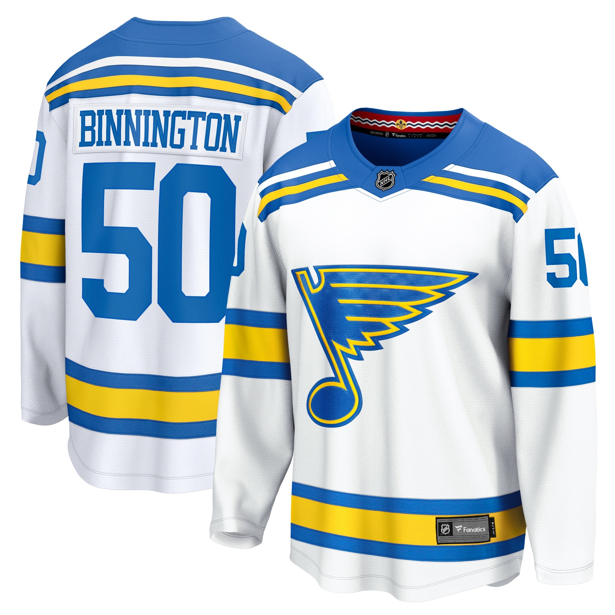 Jordan Binnington St. Louis Blues  Home Breakaway Player Jersey - Blue/White/Royal