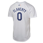 Jack Flaherty Los Angeles Dodgers Nike Youth 2024 World Series Patch Home Game Player Jersey - White
