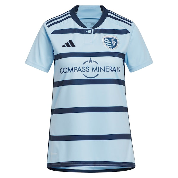 Daniel Salloi Sporting Kansas City adidas Women's 2024 Hoops 4.0 Replica Player Jersey – Light Blue