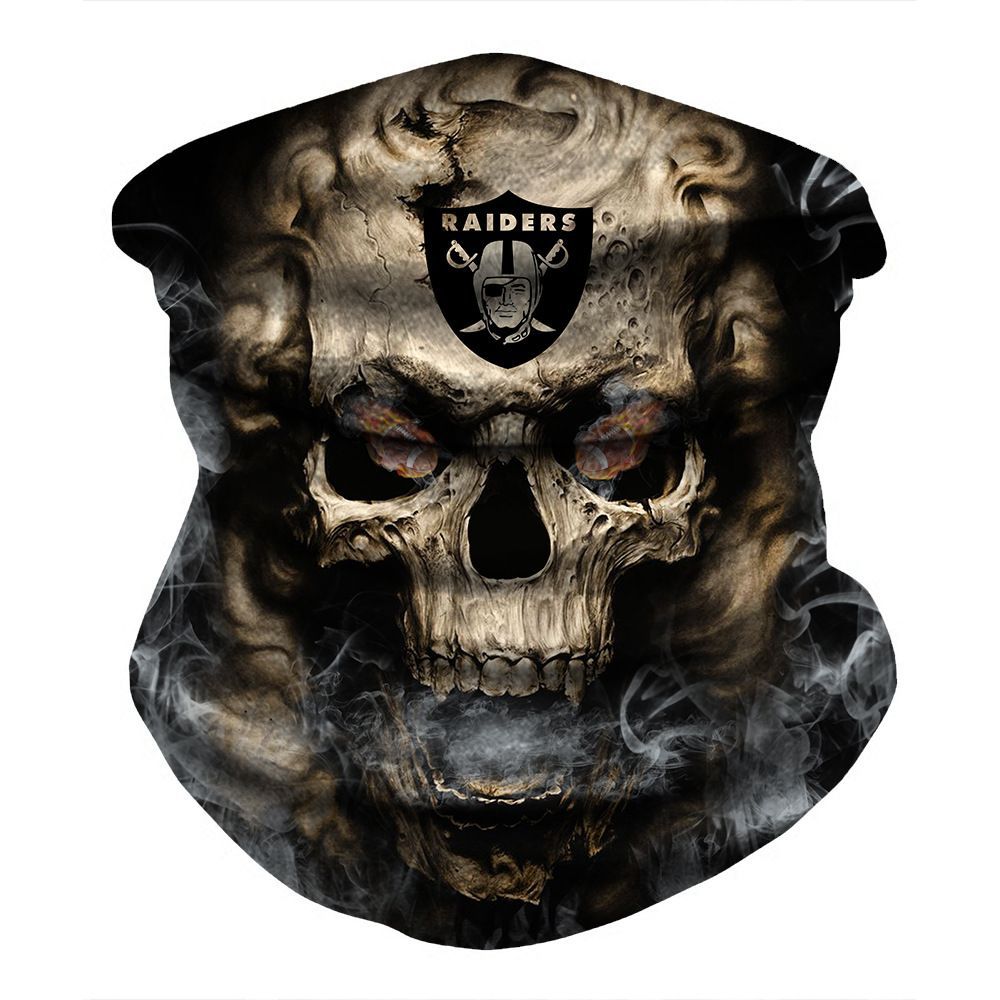 LAS VEGAS RAIDERS & SKULL FACE MASK BANDANAS
