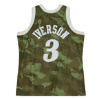 Allen Iverson Philadelphia 76ers Hardwood Classics 1997/98 Ghost Green Swingman Jersey - Camo