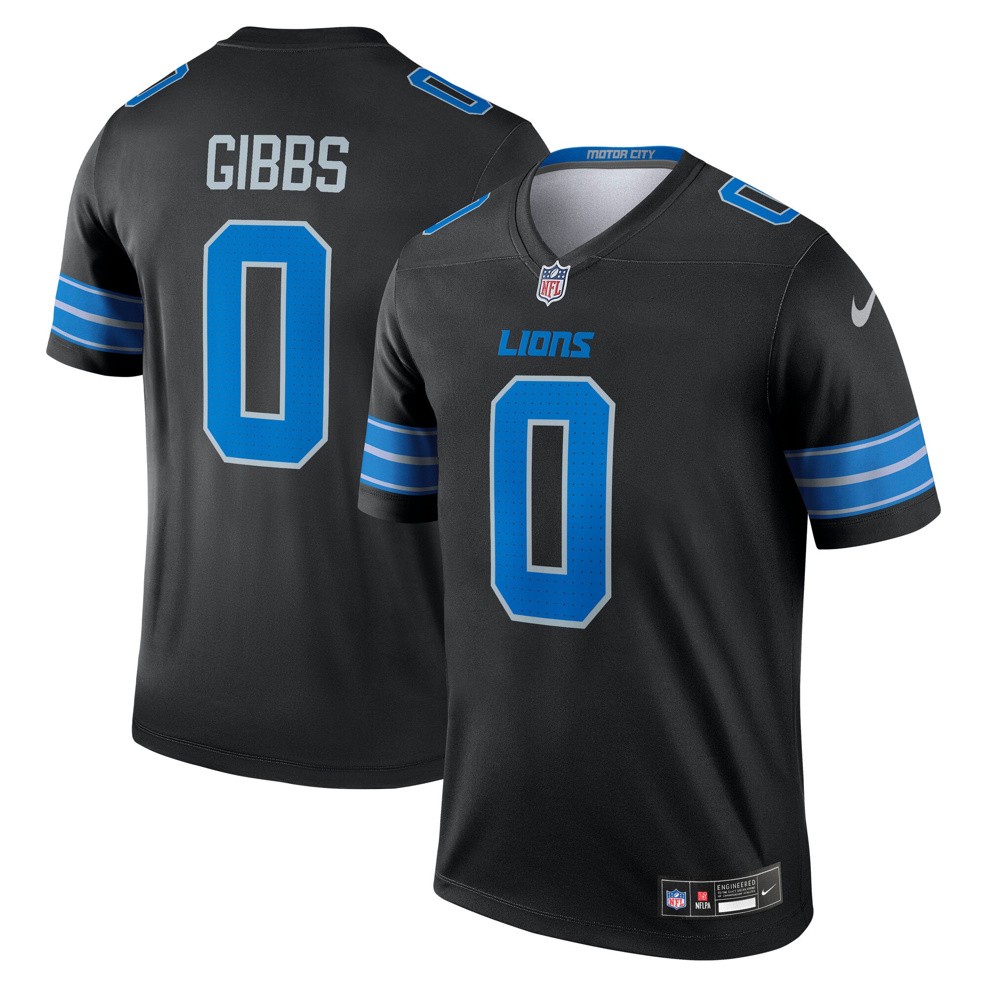 Jahmyr Gibbs Detroit Lions Nike Team Legend Jersey - Blue/Black