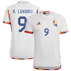 Romelu Lukaku Belgium National Team adidas 2022/23 Away Replica Jersey - White