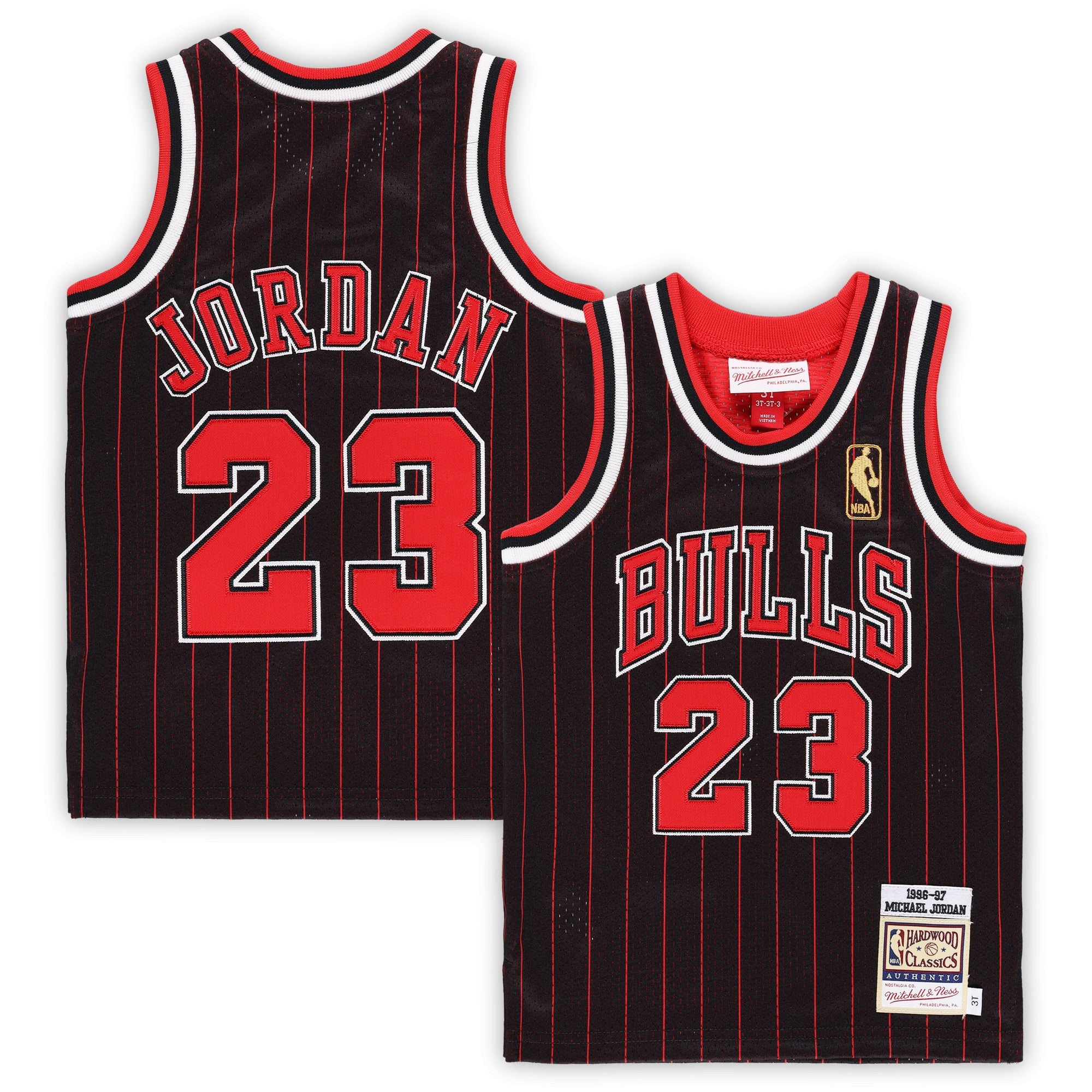 Michael Jordan Chicago Bulls Toddler 1997/98 Hardwood Classics Authentic Jersey - Red/Black/White