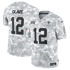 Chris Olave New Orleans Saints Nike 2024 Salute to Service Limited Jersey - Arctic Camo