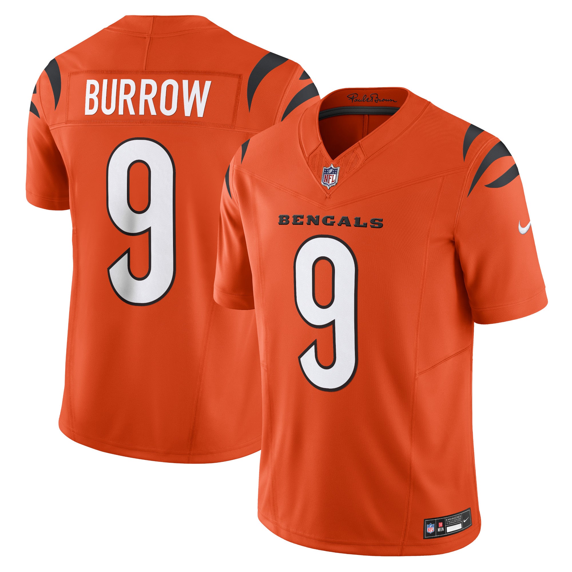 Joe Burrow Cincinnati Bengals Nike Vapor F.U.S.E. Limited Jersey - White/Orange
