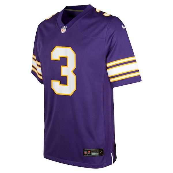 Jordan Addison Minnesota Vikings Nike Youth Alternate Player Game Jersey - Purple