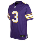 Jordan Addison Minnesota Vikings Nike Youth Alternate Player Game Jersey - Purple