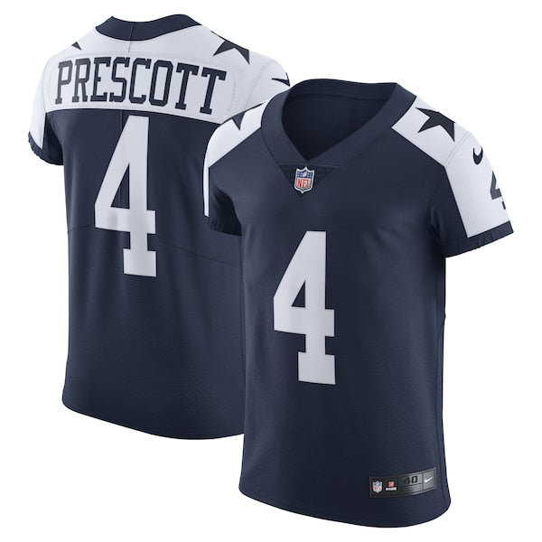 Dak Prescott Dallas Cowboys Nike Alternate Vapor Elite Player Jersey - Navy/White