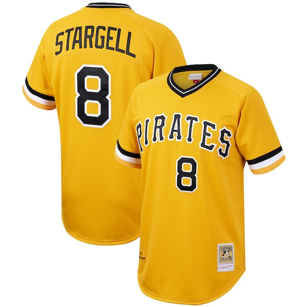 Willie Stargell Pittsburgh Pirates Cooperstown Collection Authentic Jersey - Gold