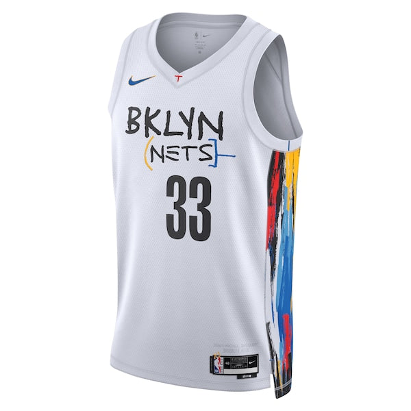 Nicolas Claxton Brooklyn Nets Nike City Edition Swingman Jersey - White
