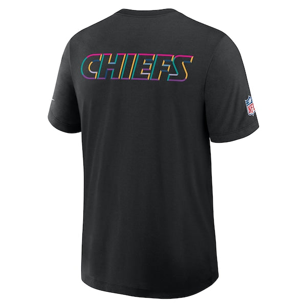Kansas City Chiefs Nike 2025 NFL Crucial Catch Tri-Blend Dri-FIT T-Shirt - Black