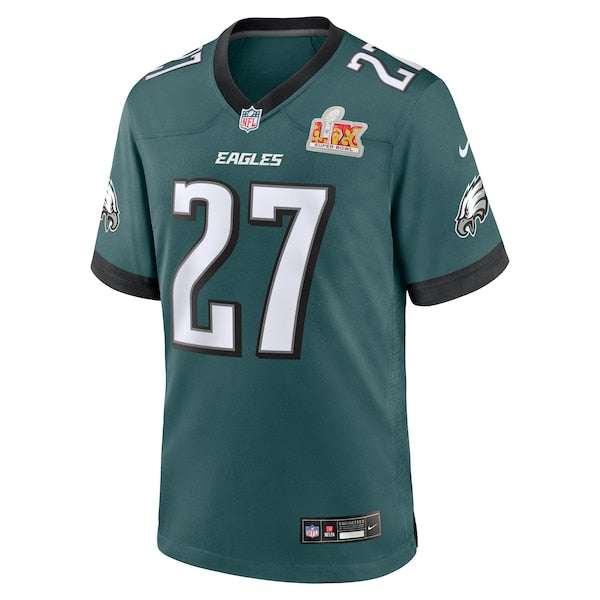 Quinyon Mitchell Philadelphia Eagles Nike Super Bowl LIX Game Player Jersey - Midnight Green