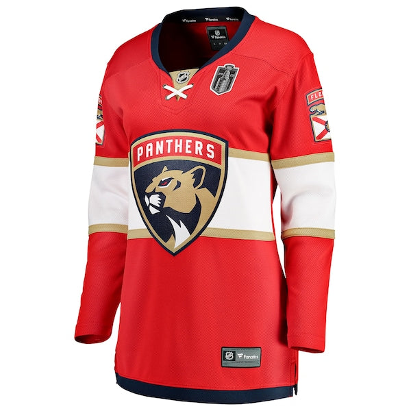 Florida Panthers  Women's 2025 Stanley Cup Final Home Breakaway Jersey - Red