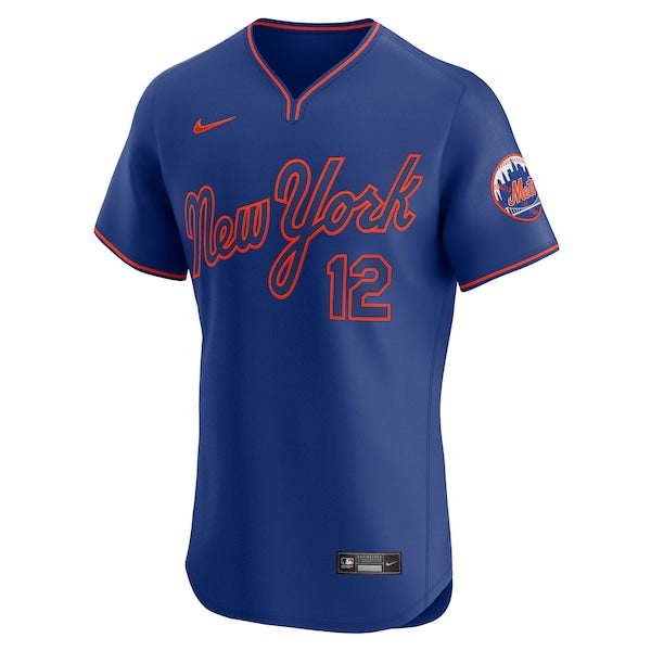 Francisco Lindor New York Mets Nike Alternate 2 Elite Jersey - Royal