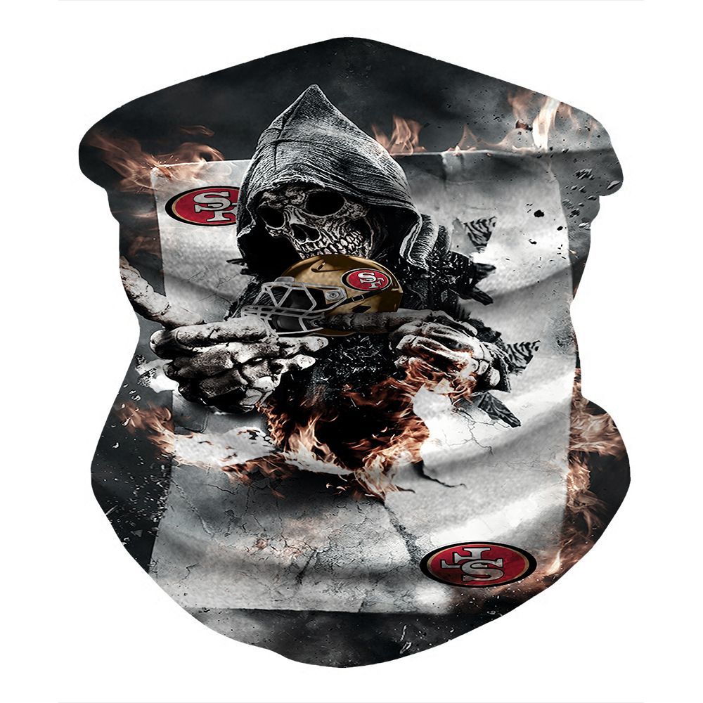 SAN FRANCISCO 49ERS & SKULL WARRIOR FACE MASK BANDANAS