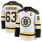 Brad Marchand Boston Bruins  Away Premium Jersey - White/Black