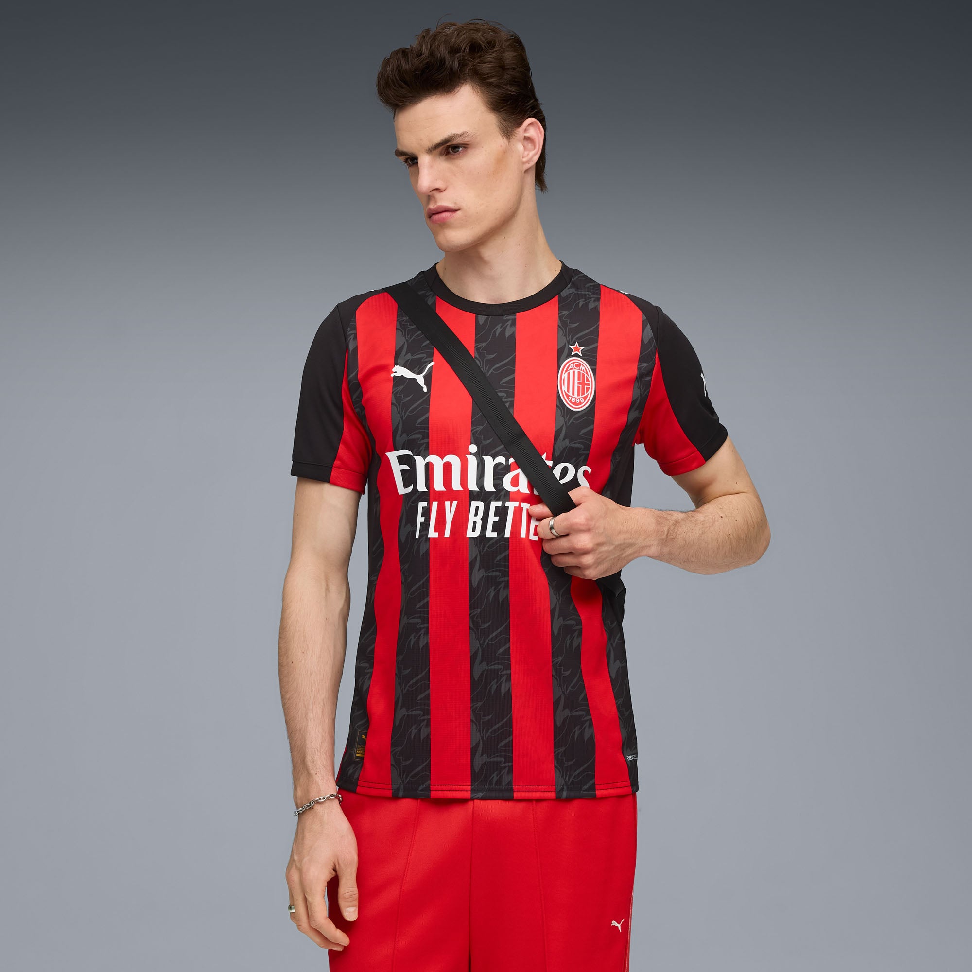 AC Milan Puma 2025/26 Away Replica Jersey - White/Red