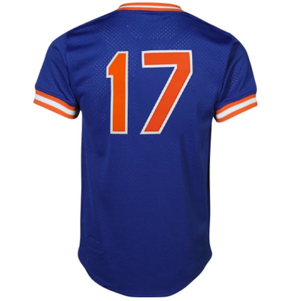 Keith Hernandez New York Mets Cooperstown Mesh Batting Practice Jersey Royal