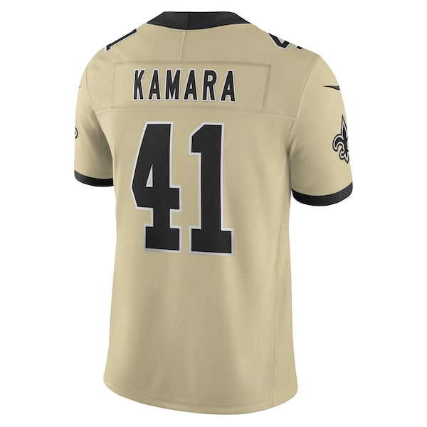 Alvin Kamara New Orleans Saints Nike Gameday Golds Alternate Vapor F.U.S.E. Limited Jersey - Gold/Black/White