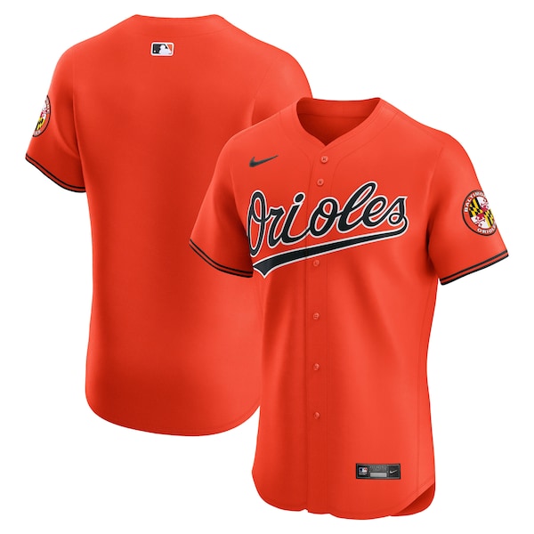 Baltimore Orioles Nike Alternate 2  Elite Jersey - Orange/White/Black