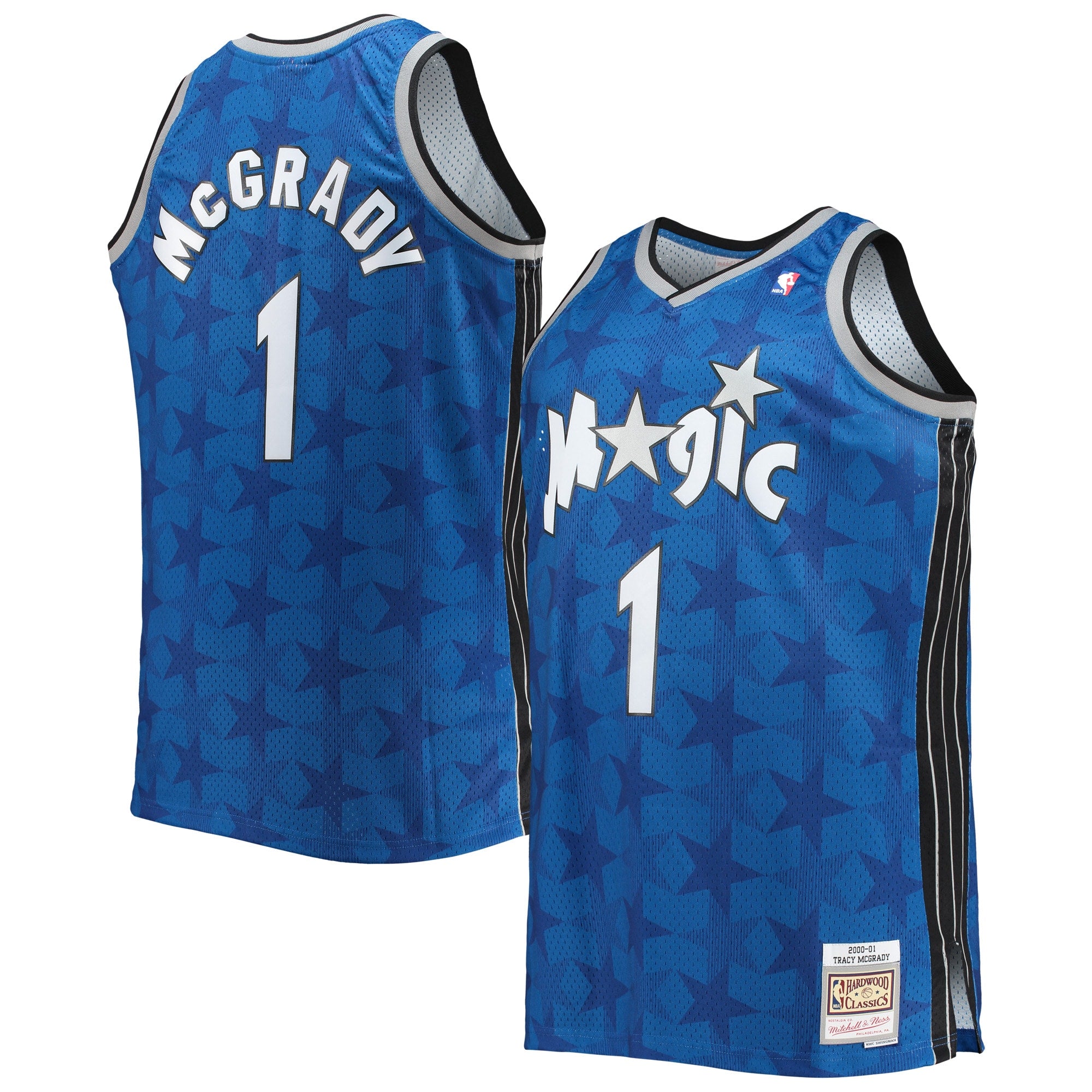 Tracy McGrady Orlando Magic 2003/04 Big & Tall Hardwood Classics Swingman Jersey - Black/Blue