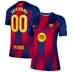 Barcelona Nike Women's 2025/26 Home Replica Custom Jersey - Navy