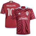 Djordje Mihailovic Colorado Rapids adidas Youth 2024 One Flag Kit Replica Player Jersey - Burgundy