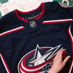 Columbus Blue Jackets  Home Authentic Pro Custom Jersey - Navy
