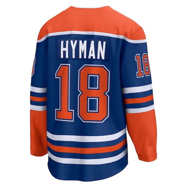 Zach Hyman Edmonton Oilers  2025 Stanley Cup Final Home Breakaway Jersey - Royal