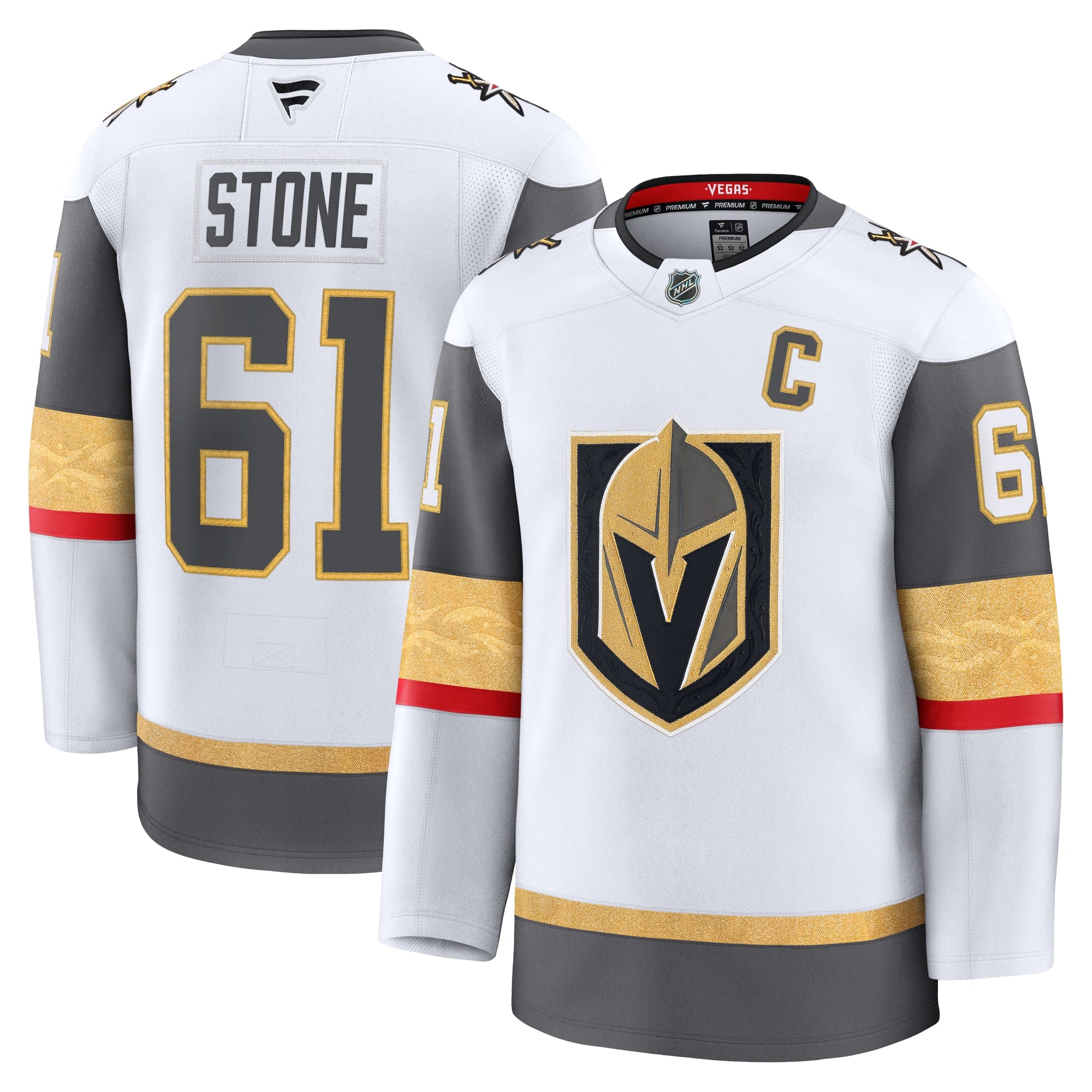 Mark Stone Vegas Golden Knights  Alternate Premium Jersey - Gray/White/Gold