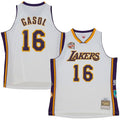 Pau Gasol Los Angeles Lakers Unisex Hall of Fame Class of 2023 Throwback Swingman Jersey - White