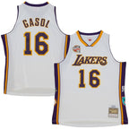 Pau Gasol Los Angeles Lakers Unisex Hall of Fame Class of 2023 Throwback Swingman Jersey - White