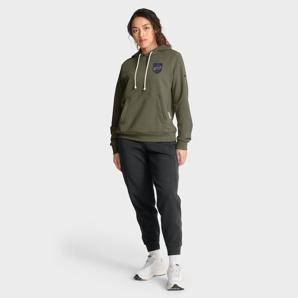 Buffalo Bills Nike Women's 2025 Salute to Service Sideline Standard Issue Dri-FIT Hoodie - Olive