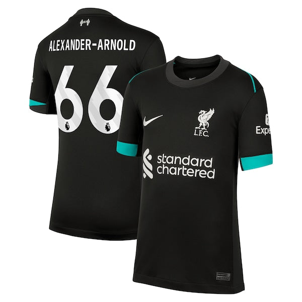 Trent Alexander-Arnold Liverpool Nike Youth 2024/25 Away Replica Jersey - Forest Green