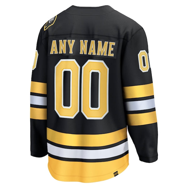 Boston Bruins  Home Breakaway Custom Jersey - Black