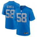 Penei Sewell Detroit Lions Nike Alternate Game Jersey -  Blue