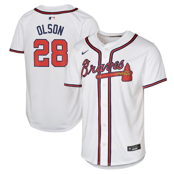 Matt Olson Atlanta Braves Nike Youth Home Limited Player Jersey - White