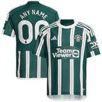 Manchester United adidas Youth 2023/24 Away Replica Custom Jersey - Green