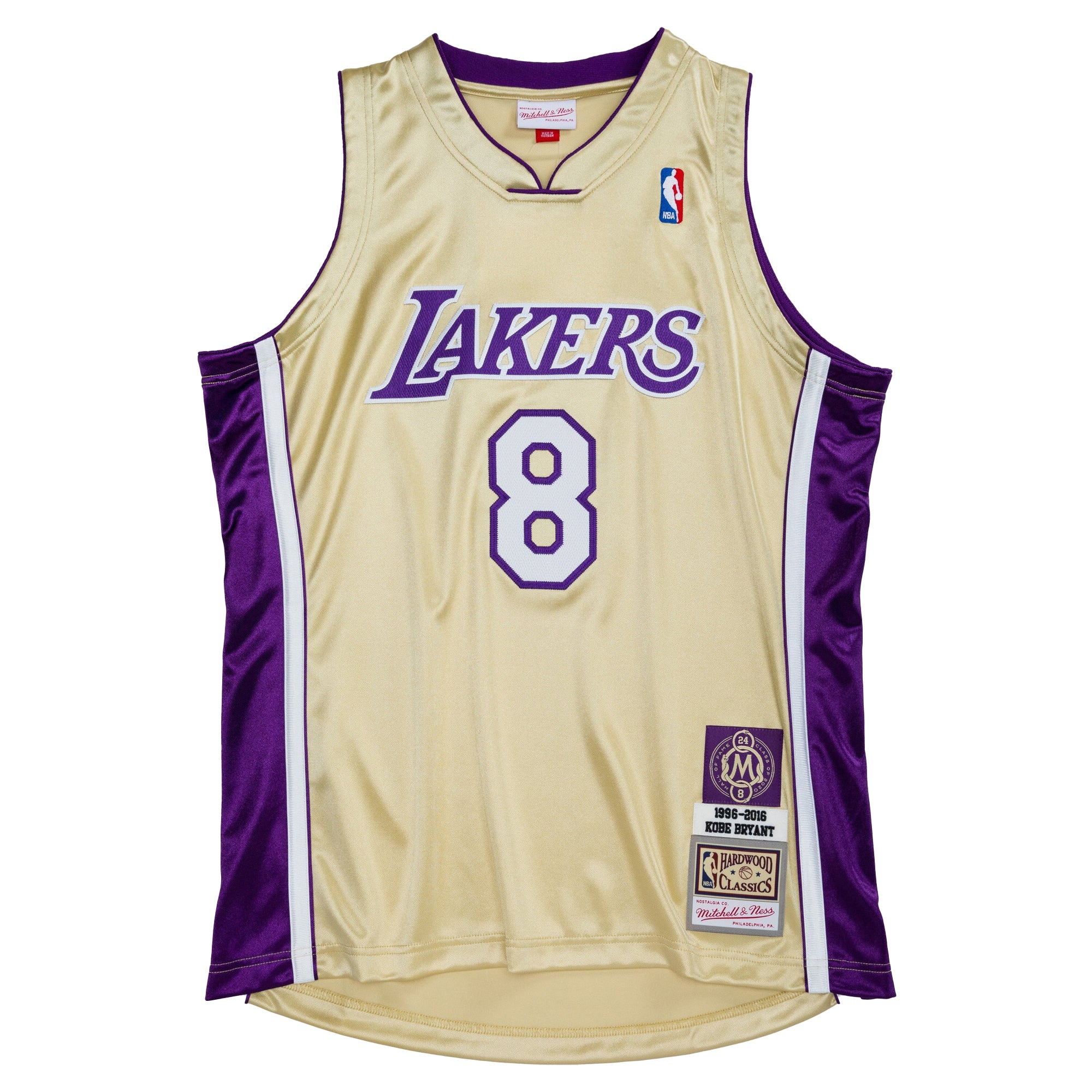 Kobe Bryant Los Angeles Lakers  Hall of Fame Class of 2020 #8 Authentic Jersey - Purple/Gold