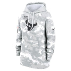 Houston Texans Nike Women's 2024 Salute To Service Club Fleece Pullover Hoodie - Arctic Camo