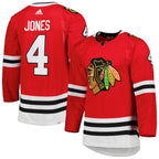 Seth Jones Chicago Blackhawks adidas Home Primegreen Authentic Player Jersey - Red