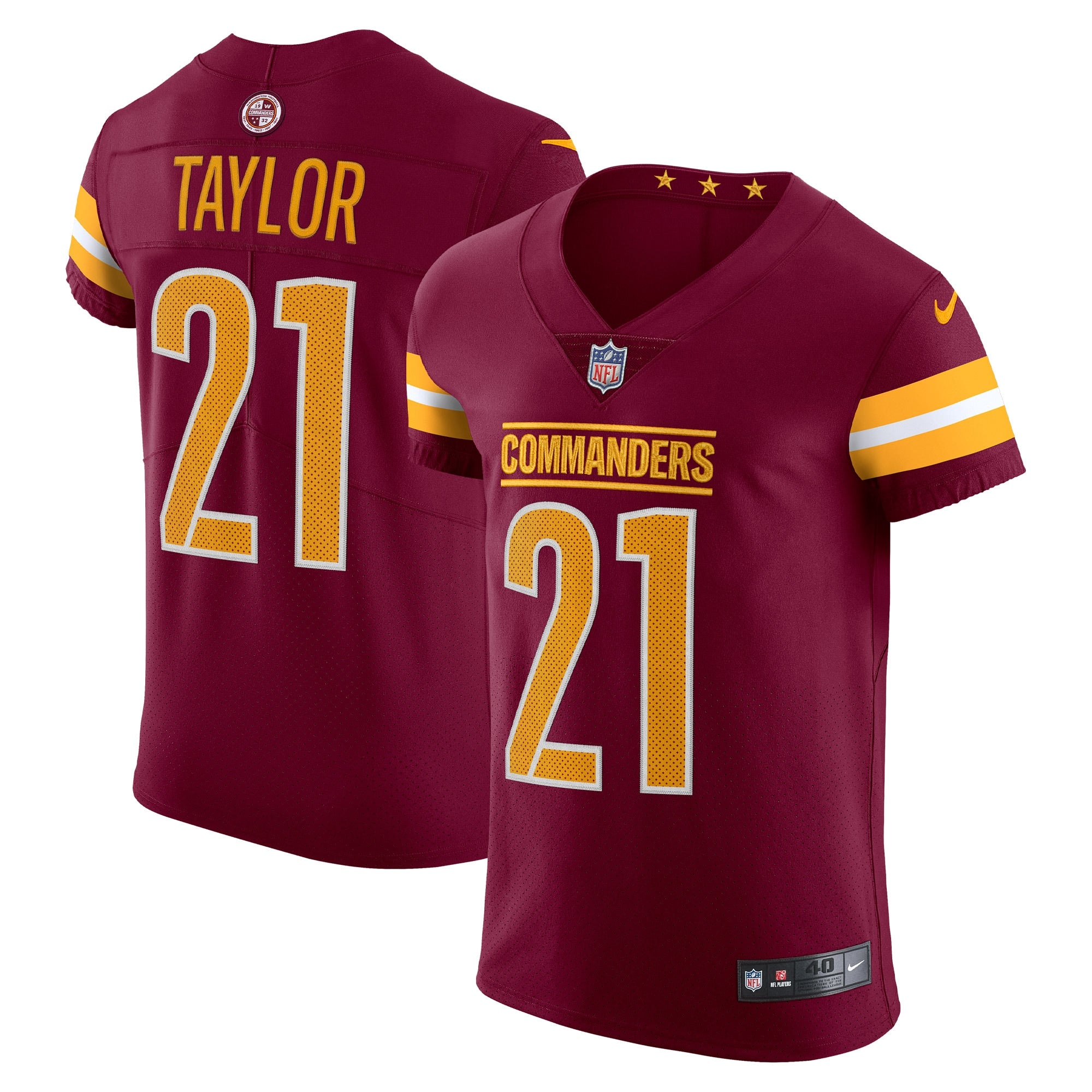 Sean Taylor Washington Commanders Nike Vapor Elite Retired Player Jersey - Black/Burgundy/White