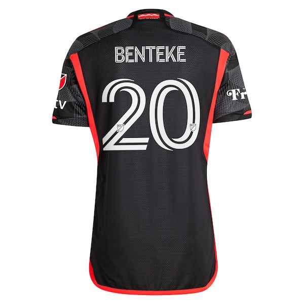 Christian Benteke D.C. United adidas 2024 The Icon Kit Authentic Player Jersey – Black